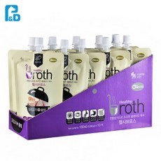 헬시브로스 반려동물 홈메이드 육수 영양제, 피부/피모+장건강, 180ml, 10개