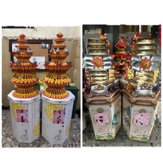 蓮花塔 - 高雄蓮花塔 金條塔 金磚塔 - 台南 高雄 屏東, 蓮花塔（高雄市殯）,一對, 1個