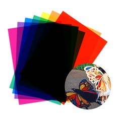 베러워커스 얇은 컬러 셀로판지 컬러필름지 7색, 1팩