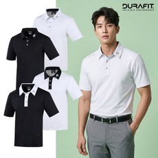 듀라핏 24 컴포터블 카라배색 남성 골프 반팔티셔츠 LTC05