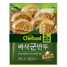 롯데 쉐푸드 바삭군만두 385g+385g(번들), 770g, 1세트