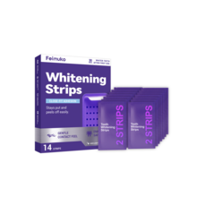Feimuko 美白牙貼，30分鐘快速亮白，溫和舒適，輕鬆去除牙漬, 30g, 4套