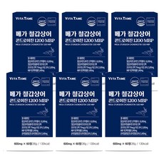 메가 철갑상어 콘드로이친 1200 mbp 비타테미 상어연골 뮤코다당 식약청 인증, 6개, 60정