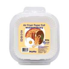 모모(MOMO) 에어프라이어 사각 종이호일 화이트 WHITE, 1세트, 90개입, 16cm
