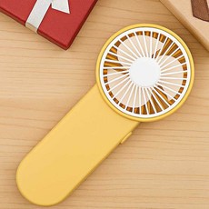 휴대용 선풍기 가벼운 옐로우 바람 건전지hyp7+3Mkl