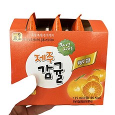 자연그대로 감귤음료, 125ml, 6개
