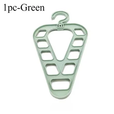 1/2/3Pcs 9 홀 매직 옷 걸이 주최자 공간 절약 다기능 건조 랙 스카프 보관, 01 1pc-Green