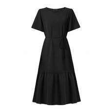 미니멈 라운드넥 날개 소매 원피스 (EB2OW079D) 3053738