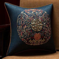 重工刺繡新中式抱枕套 40*40公分 不含芯