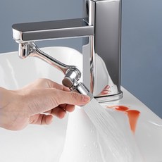 스테인리스 1080도 회전 워터탭 고수압 분사 수도꼭지 연장 아기비데 양치수도꼭지, 1개