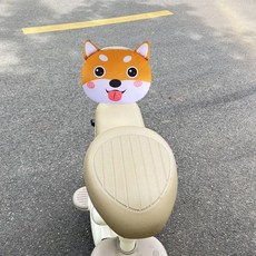 電動車靠墊 漢堡狗造型 寶寶兒童後座軟包可愛舒適, 1個, 旺財小狗【卡扣款】