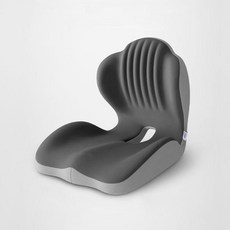 DANGZ 사무실 바른자세 이지힙 등쿠션 허리쿠션 힙업방석, 그레이