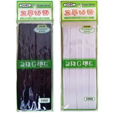 혜명마트 교재밴드(12G), 흑색, 흑색