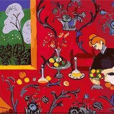 모모픽스페인팅 DIY명화그리기 60x75cm, WH07 앙리마티스 하모니 인 레드