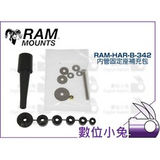 RAM Mounts RAM-HAR-B-342 內管固定座補充包 適用 RAM-B-342U 三角台 重機 摩托車, 1個