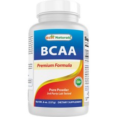 베스트 내추럴 BCAA 파우더 8 온스, 베스트 내추럴스 BCAA 파우더 8온스 가지 사슬 아미, 1개, 227g