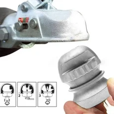 삽입식 커플링 잠금 히치 볼 장치 견인 카라반 방지 범용 트레일러 50mm, As shown