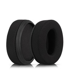 花蓮出貨 for ATH WS660BT 耳罩 耳墊 耳機套 耳機罩 頭戴式耳機保護套 替換配件 海綿墊, 黑色網布款-7, 1個