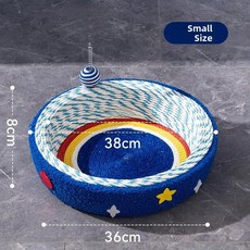 특대형 일체형 고양이 스크래칭 보드 내구성 비탈락성 별이 빛나는 하늘 디자인 스크래처 사계절용, 1개