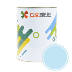 디오페인트 광택스 가구 방문 몰딩 수성 반광 페인트, 1개, 1L, 비비드31(베이비블루)