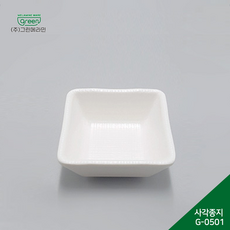 그린메라민 매트 사각종지 (G-0501) 크림, 1개