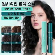 [1/1+1이벤트 특가50%OFF! ] 일회용 염색 스틱으로 흰머리를 가리는 신기한 빗으로 흰머리를 가리는 염색 스틱, 02#