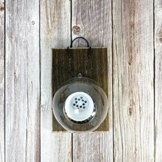 水苔塑型球 天然保濕透氣 DIY盆栽塑形 園藝植物根系生長 室內外綠植, 1個, 14cm透明半球+小白盆(不含板)