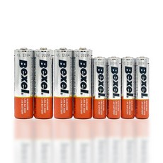 벡셀 건전지 8알 세트 / AA 4알 + AAA 4알 국내산 알카라인 1.5V 국내생산 최신제조 정품출고, 4개, 2개입