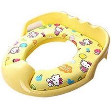 HELLO KITTY 孩童用馬桶坐墊, 黃色