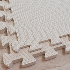 TOTALMAT 巧拼墊 60*60cm 4入, 20mm, White Ivory