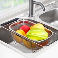 스테인레스 싱크 거치 주방 채반, 중형