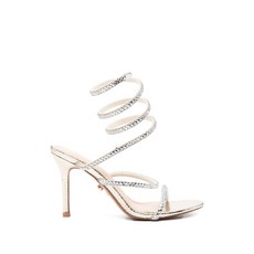 트웬티포해치 라인스톤 장식 펌프스