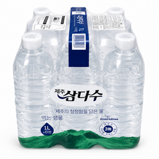 제주삼다수 먹는샘물 그린 광복 80주년 에디션 무라벨, 2L, 18개