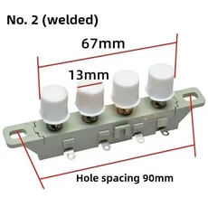 Airmate Midea 선풍기 데스크탑 키 스위치 버튼 3단 4위치 속도 제어 적합, 03 No. 2 (welded)