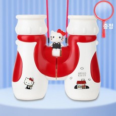 쿠로미 망원경 미니망원경 어린이 쌍안경 과학놀이 유아망원경 망원경장난감 어린이선물, 1개, E. 헬로키티