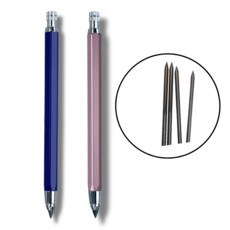 클린제이 깎지 않는 친환경 무한연필 탄소연필+탄소펜심, 1개, 핑크