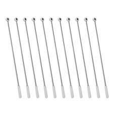 리브문 304 스텐 심플 머들러 (19cm) 세트, 10개, 실버