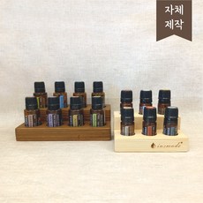 2단 원목 에센셜 오일 스탠드 오일랙 오일거치대 진열대 모음, 마호가니, 5ml, 2단 6구
