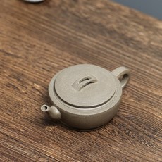 宜興紫砂茶壺青段泥漢瓦壺270cc原礦手工壺寬口好清洗, 1個