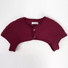 어깨 넥 목 산모 남녀는 여름 수면 방한 보호 보온 조끼 워머 잠자는 중년, AF. 부르고뉴 도톰한 라운드넥 겨울 스타일