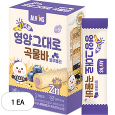 엘빈즈 11곡물 영양그대로 곡물바, 블루베리맛, 40g, 1개