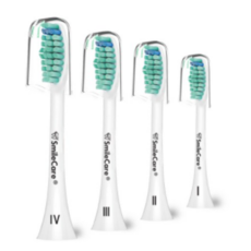 SmileCare 브라운 / 필립스 전동 칫솔 호환용 칫솔모, HX6014-P, 8개