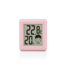 드레텍 신생아 유아 탁상용 온습도계 O-282, 핑크, 1개