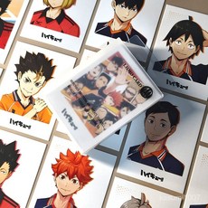 臺灣出貨 排球少年LOMO卡翔陽飛雄月島螢孝支週邊自印拍立得照片卡留言卡, 1個, 慧創【排球少年】5.8*7.8,【LOMO卡1張】