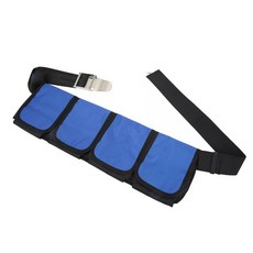 4개의 포켓이 있는 빠른 조절 가능한 웨이트 파우치 벨트 수영 선수와 호환되는 버클 다이빙 포켓 웨이트 스타프 출시, Blue Color
