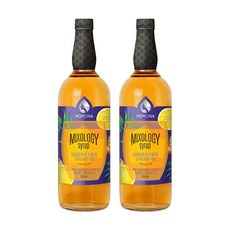 포모나 믹솔로지 진저 레몬 시럽 1000ml 2개세트, 1L, 2개