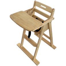 우드밸리 원목 유아식탁의자 식당 카페 업소용 아기의자, 내츄럴