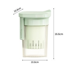 家用酸奶過濾杯，按壓式酸奶乳清分離器，大容量自製奶酪過濾器, 1個, 绿色