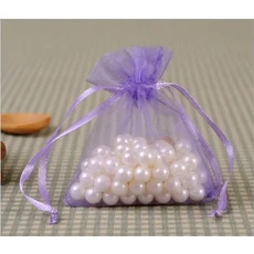 흰색 보석 선물 포장 오간자 가방 웨딩 크리스마스 드로스트링 파우치 10x15cm 200 개, 01 10x15cm-200pcs, 17 Violet-Light purple