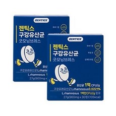 젠틱스 구강유산균 굿모닝브레스 900mg, 2개, 30정